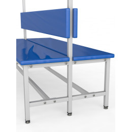 Мягкая скамейка для раздевалки 2м, двухсторонняя