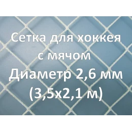 Сетка для хоккея с мячом (бенди) (2,6 мм)